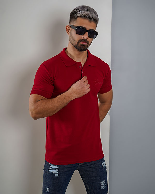 تی شرت مردانه یقه دار GUCCI مدل  3533