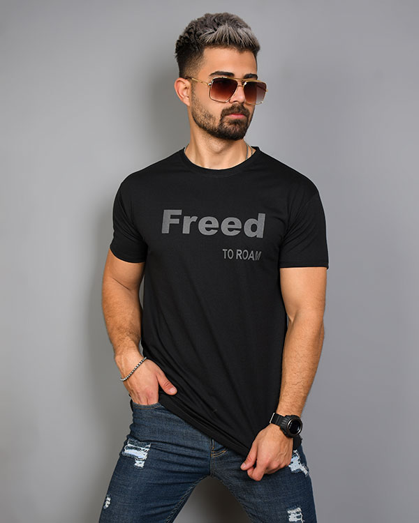 تی شرت مردانه یقه گرد freed مدل 3543