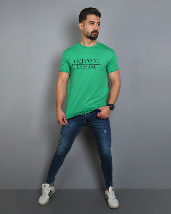 تی شرت مردانه یقه گرد مدل 3576