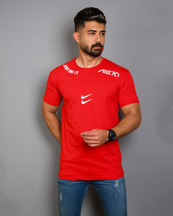 تی شرت مردانه یقه گرد NIKE طرح ARMAN مدل 3630