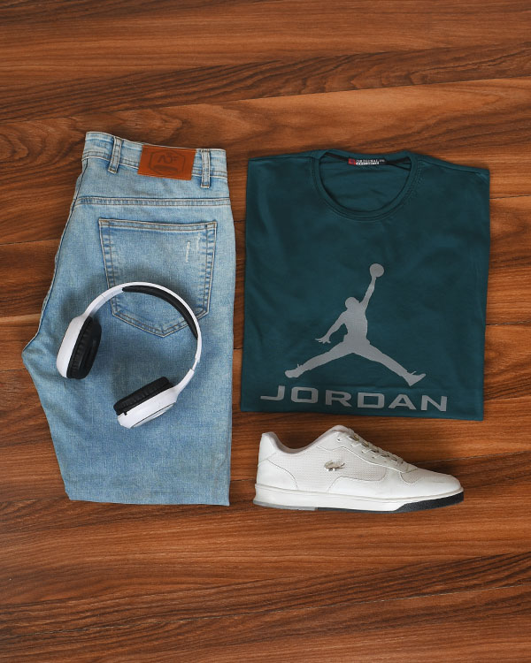 تی شرت مردانه یقه گرد JORDAN مدل 3643