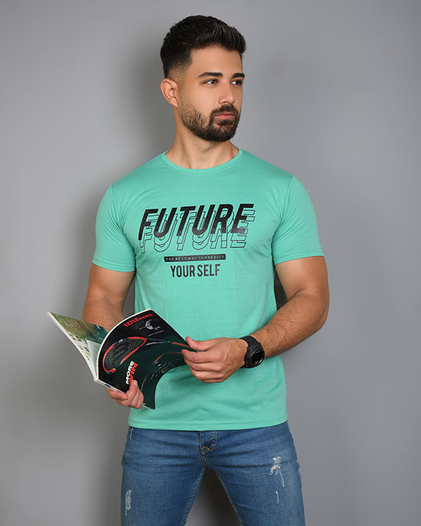تی شرت مردانه یقه گرد FUTURE مدل 3647