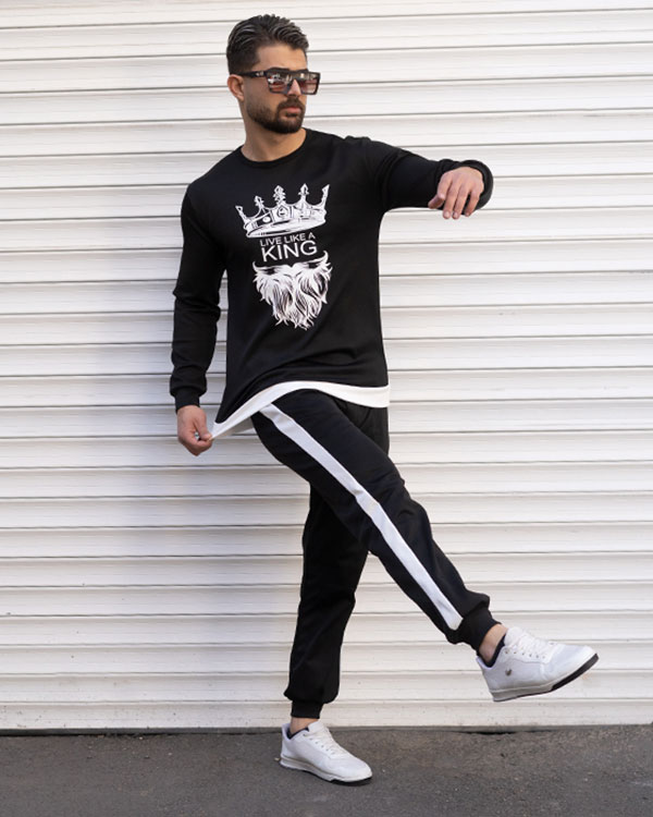 ست بلوز شلوار مردانه King مدل 3664