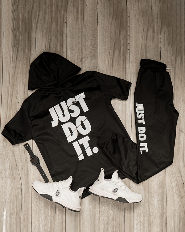 ست هودي شلوار Just Do It مردانه Jefri مدل3667