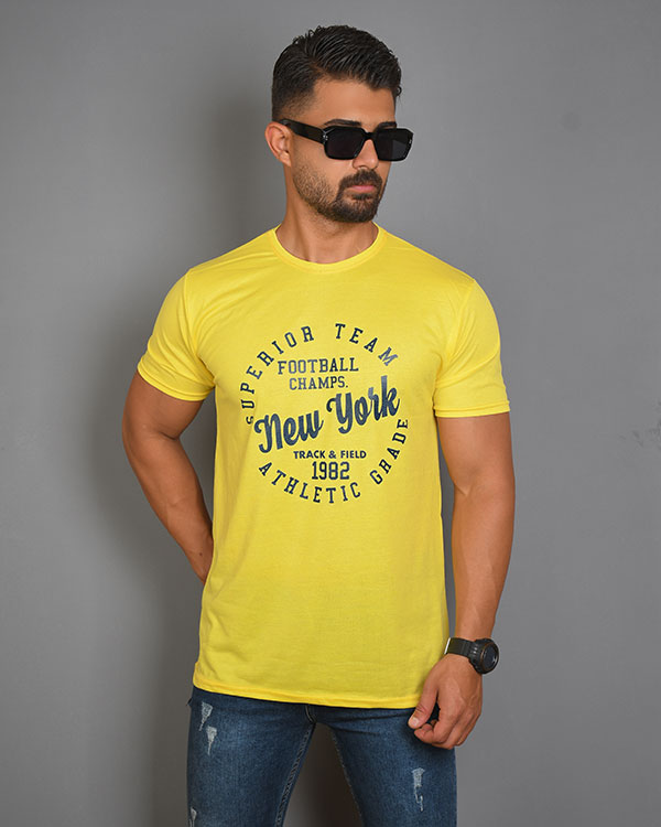 تی شرت مردانه یقه گرد new york مدل 3695