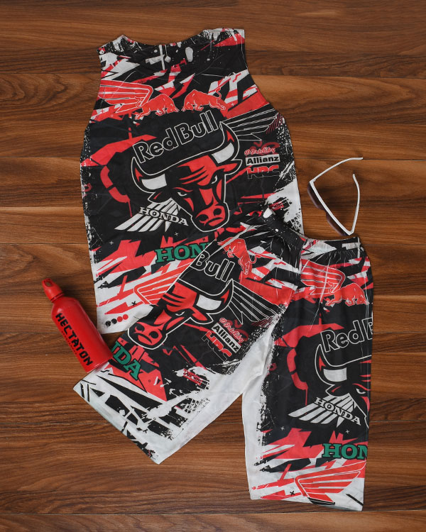 ست شلوارک رکابی Redbull مدل 3708
