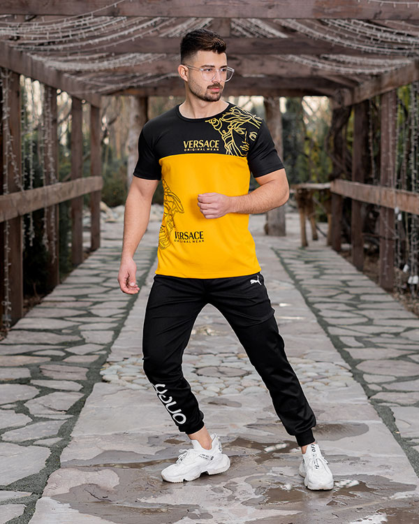 ست تیشرت شلوار Versaceمردانه Barno مدل 3714