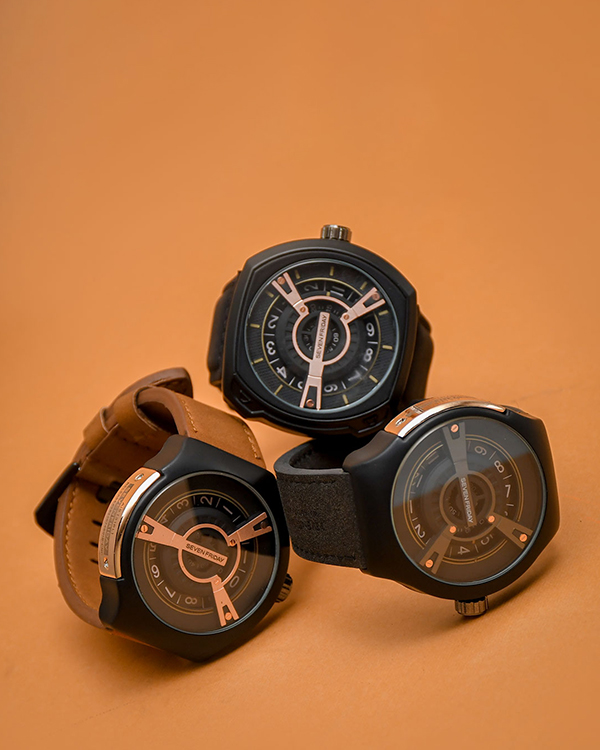 ساعت صفحه گرد عقربه‌ای مردانه sevenfridayطرح Ratio مدل 3723