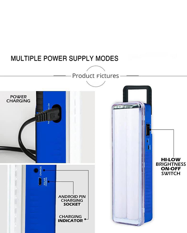 مشخصات چراغ شارژی tube مهتابی WD 809