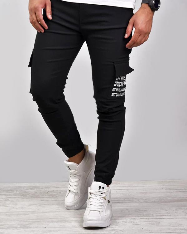 شلوار اسلش مردانه شش جیب OFF WHITE