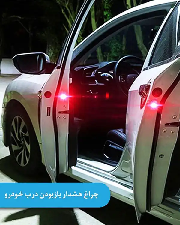 چراغ هشدار باز بودن درب خودرو بسته 2 عددی مدل 2554