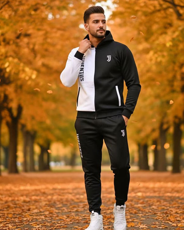 ست سوییشرت شلوار یوونتوس مردانه مدل TOPAN