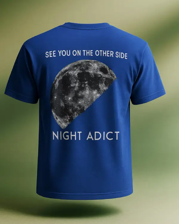 تیشرت مردانه یقه گرد Night adoict