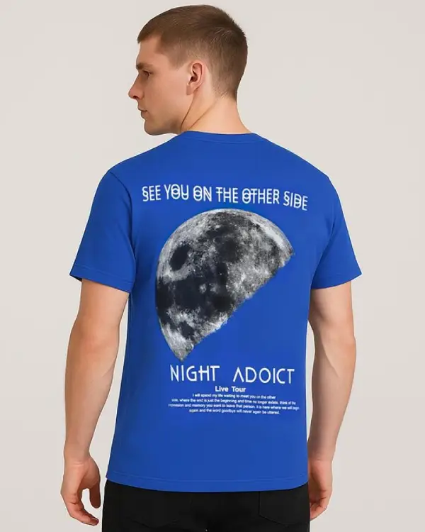تیشرت مردانه یقه گرد Night adoict