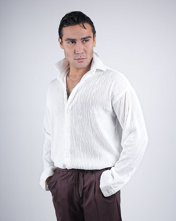 پیراهن باکسی مردانه مراکشی مدل Avash