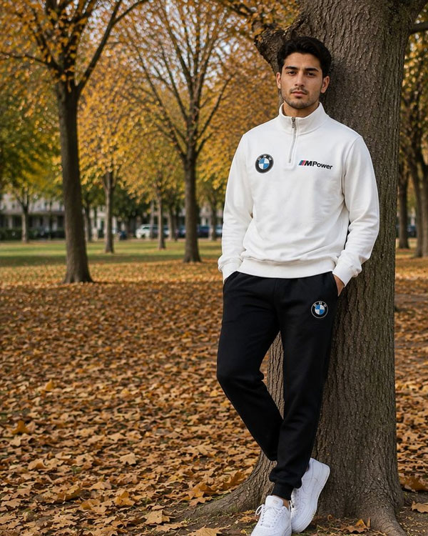 ست دورس و شلوارbmw مردانه طرح Mpower