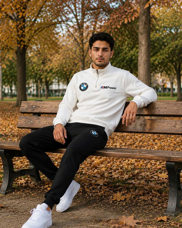 ست دورس و شلوارbmw مردانه طرح Mpower